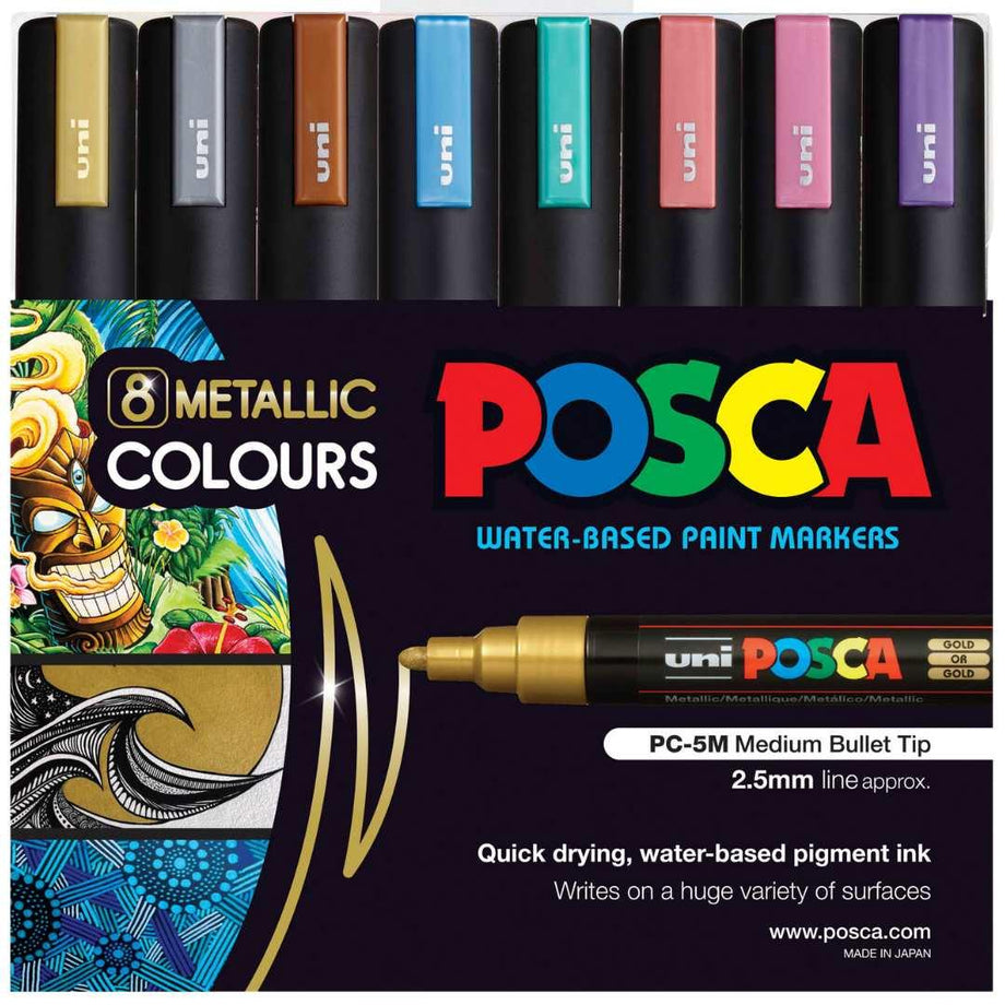 POSCA PC-5M Paint Marker 16 Piece Assorted Pack – POSCA NZ