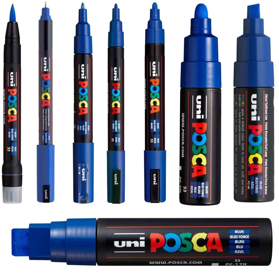 POSCA Paint Markers, Medium Point Marker Tips, PC-5M, Assorted Ink, 8 Count  NEW
