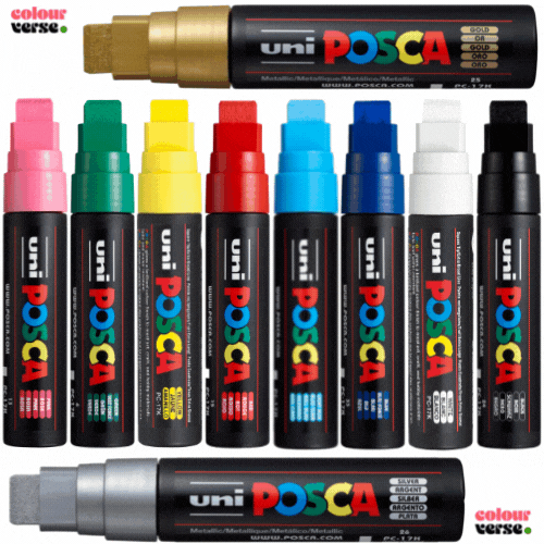  UNI POSCA PC-17K PACK OF 5 - RED : Office Products
