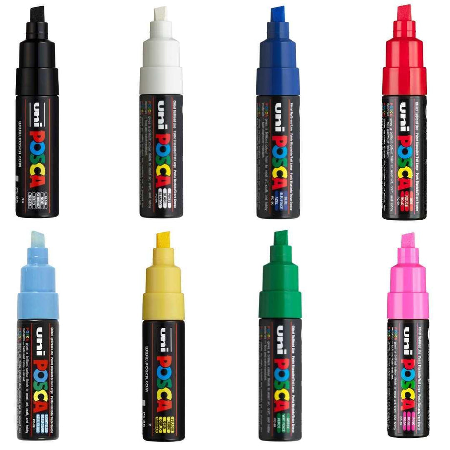 10 Packs: 8 ct. (80 total) Uni Posca PC-3M Fine Tip Soft Color Paint  Markers